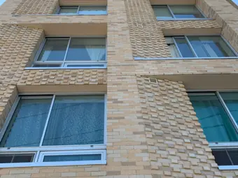 Completed elevation, Far Rockaway, NY. Executive Building Systems project.